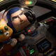 Buzz and Sox in the cockpit.